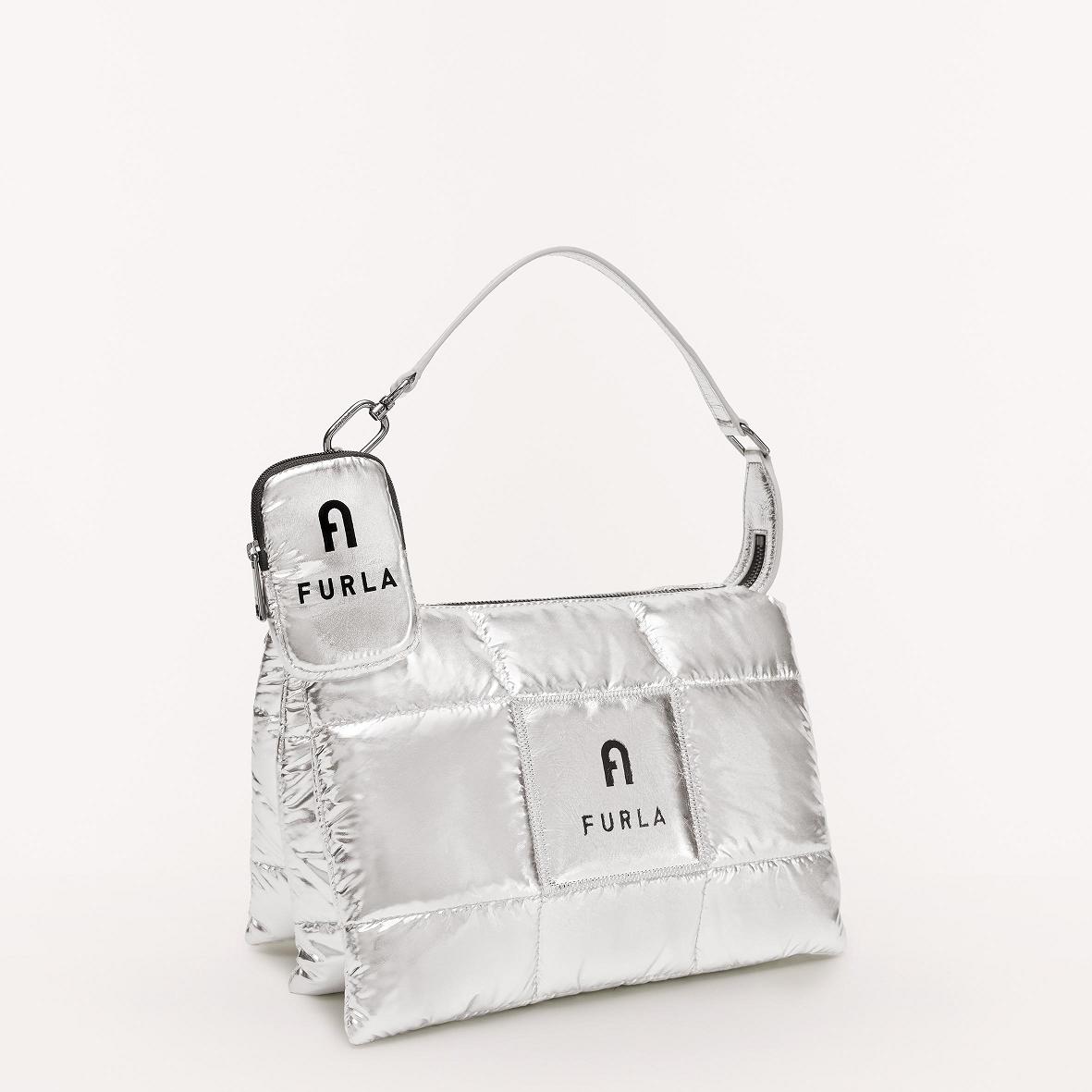 Furla Piuma Axelväskor Dam Silver Sverige ZLE792450